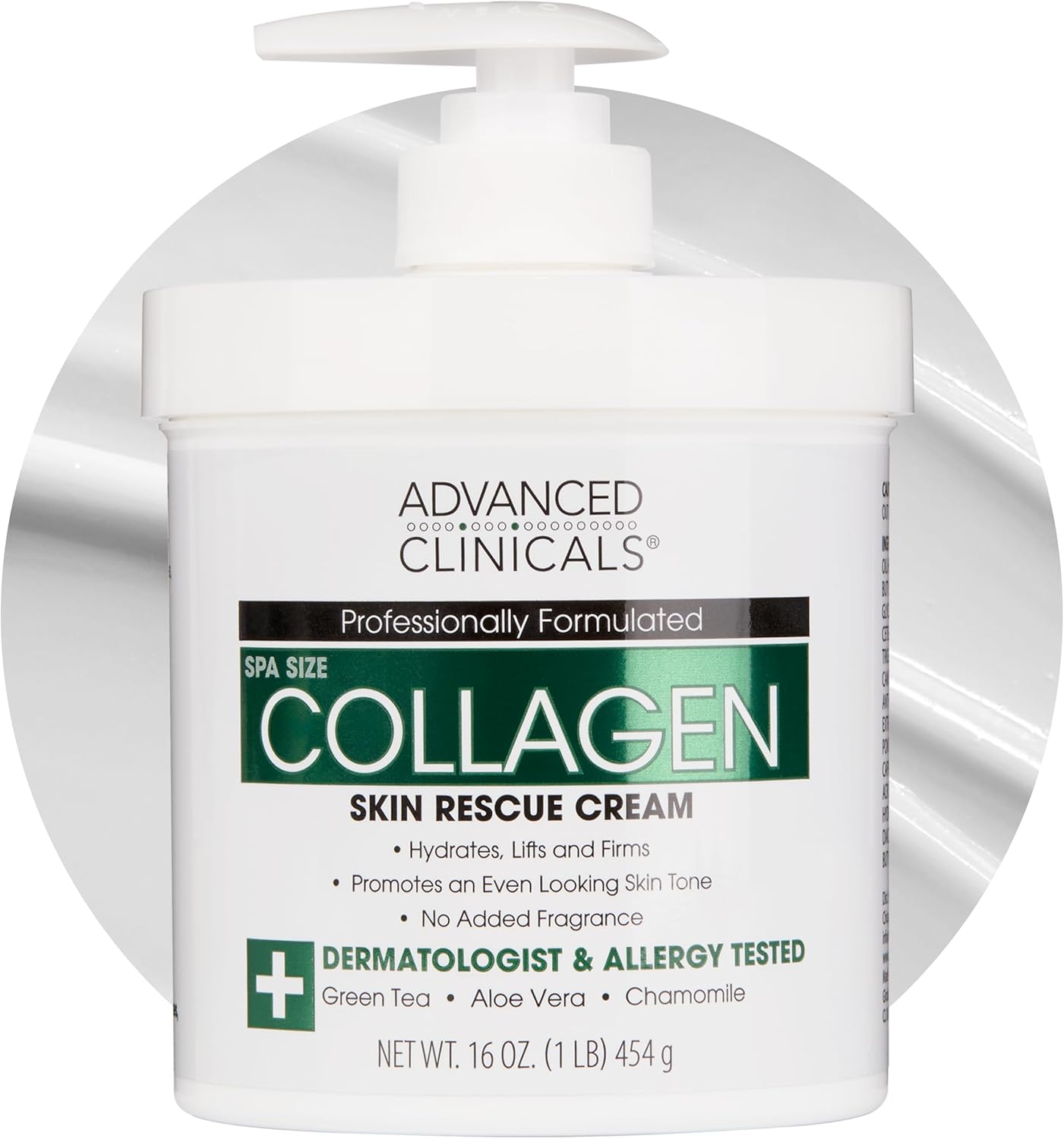 Advanced Clinicals - Spa Size Collagen Skin Rescue Cream