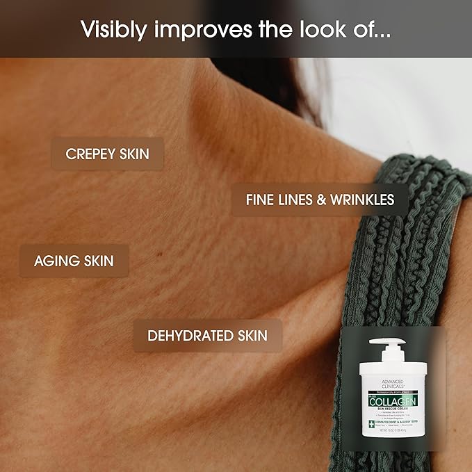 Advanced Clinicals - Spa Size Collagen Skin Rescue Cream