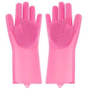 Silicone Dishwashing Scrubber Gloves
